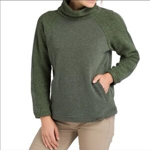 Prana Lockwood Sweater Green Size Large Wool Blend